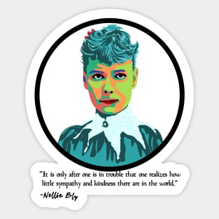 Nellie Bly Portrait Sticker